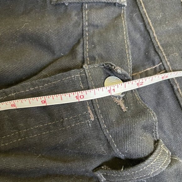 Levis 501 Black Jeans Mens 36 X 32 Regular FIt Casual Dark Wash Travel Vacation - Picture 9 of 13